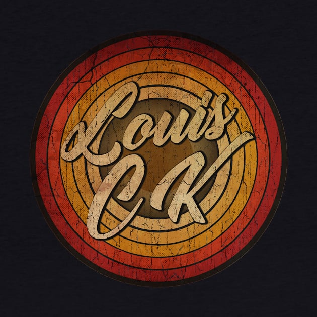 arjunthemaniac,circle retro faded Louis CK by arjunthemaniac